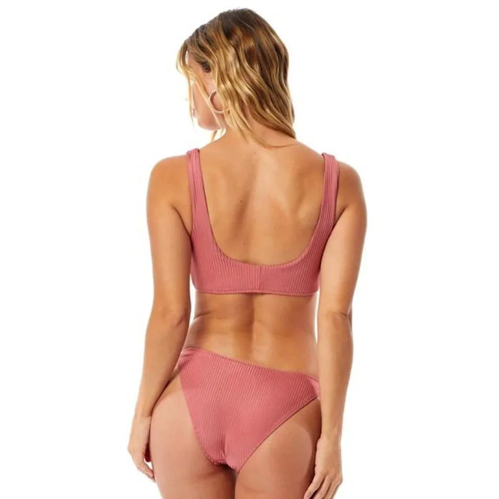 NEW Tori Praver Kaye Rose Gold Knot Bikini Top - Picture 2 of 9